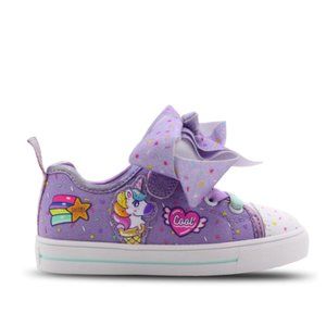 Girls Jojo Siwa Glittery Unicorn Sneakers Size 9 NWT Nickelodeon Purple